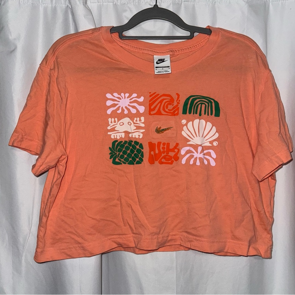 Nike Coral Tee with Graphic Design